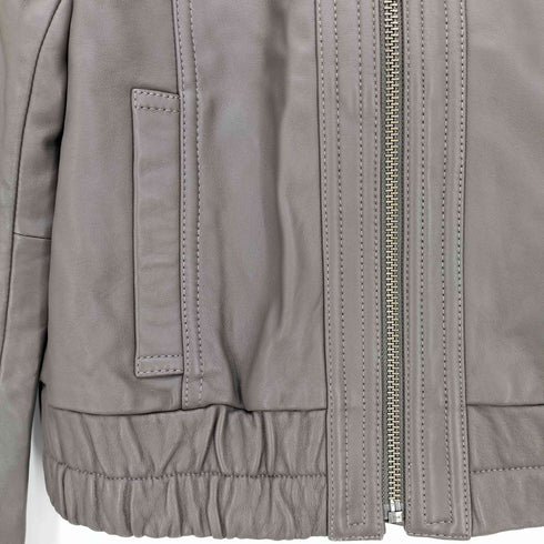 アバハウスドゥヴィネット abahouse devinette 羊革 ラムレザー シングルライダースジャケット レディース  2